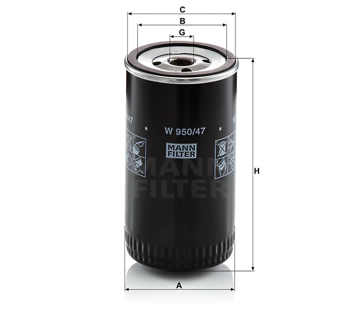 MANN FILTER Filtre à huile · réf. 11018916