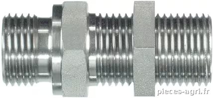 Raccord de cloison droit M/M 1/4" BSP SS · réf. VNBS04SS