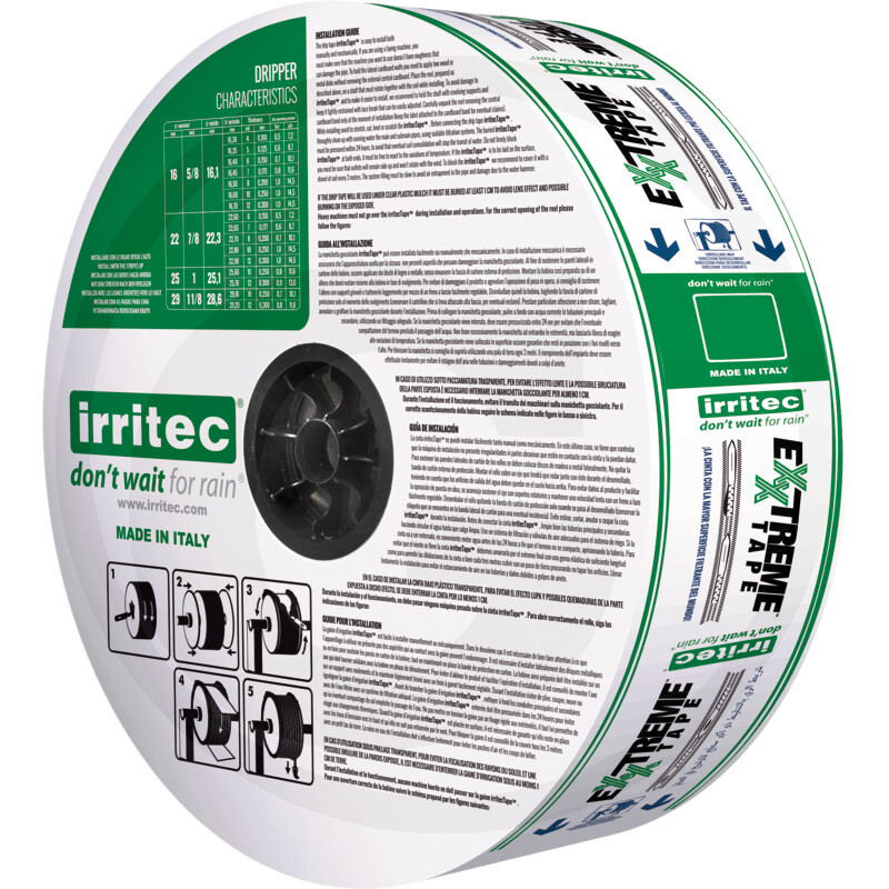 irritec Tuyau goutte à goutte Tape 16,1 x 0,2 mm · réf. 19232031