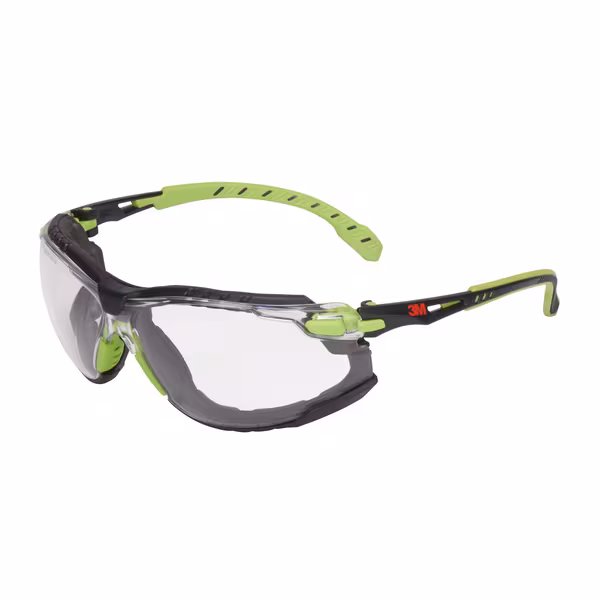 Lunettes de sécurité Solus™ 1000 Vert/Noir Verres transparents · réf. S1201SGAFTSKT