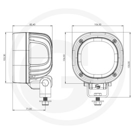 TYRI Projecteur de travail 1010 Curve vue 3