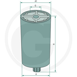 Fleetguard Préfiltre de carburant · réf. 739FS1242