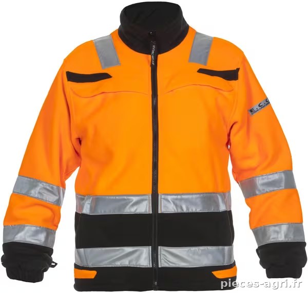 Veste polaire, orange-noir, taille 3XL, EU : 62 Hydrowear · réf. 04026027F3XL