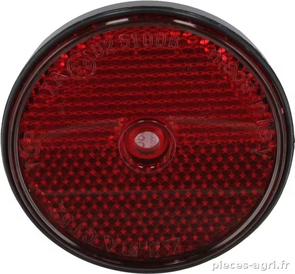 Catadioptre rond rouge Ø60mm (2) vue 3