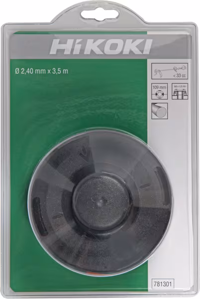 Tête en nylon semi-automatique 109mm M8x1,25 RH F · réf. 781301