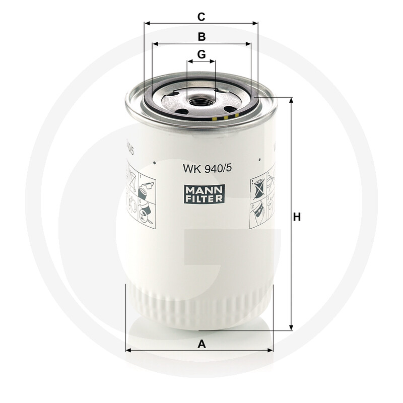 MANN FILTER Filtre à carburant vue 3