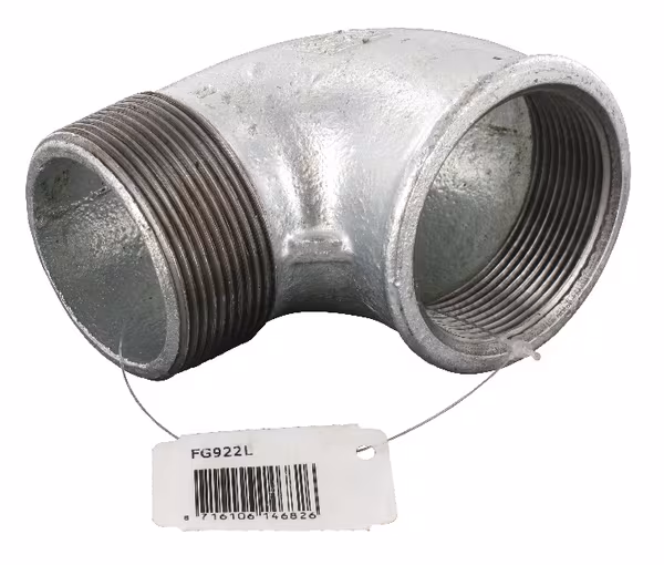 Coude zingué F/M 2" · réf. FG922L