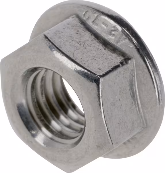 Écrou hexagonal à embase DIN6923 M8x1.25 Ac · réf. 69238RVSP025