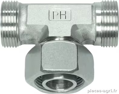 Raccord en T réglable 12L SS · réf. ETSD12LSS
