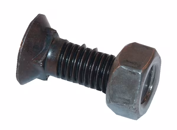 Boulon de charrue carré M12x1,5x35 12,9 + ecrou + ecrou · réf. RS80625