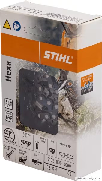 Chaîne 36 RH Rapid Hexa · réf. 31320000060