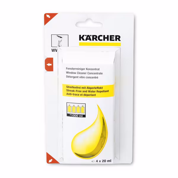 Concentré de nettoyage de vitres RM 503, 4x20ml, Kärcher · réf. 62953020