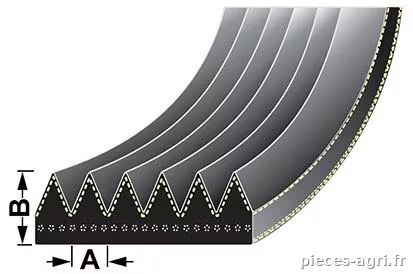 Courroie du ventilateur · réf. VPE6441