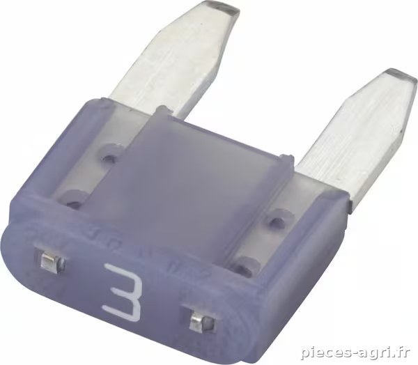Fusible lame mini 3A longueur 10,9mm violet pack 50x Hella · réf. 8JS728596101