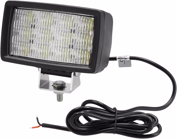 Phare de travail LED, 40W, 5600lm, rectangulaire, 12/24V, blanc, 157x117x76.3mm, éclaire diffus, 12 LED · réf. LA10630