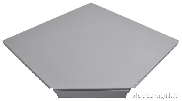 Tablette 90° 30 cm blanc/alu · réf. 57141730X