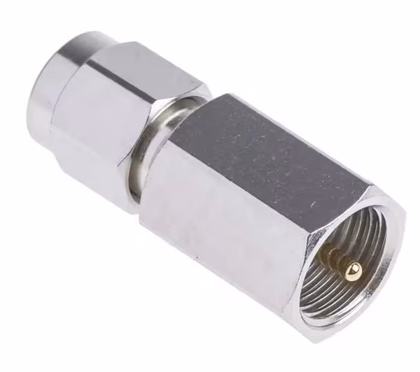 Adaptateur RF droit 50 Ω fiche FME vers fiche SMA 900 MHz · réf. COADFMESMA