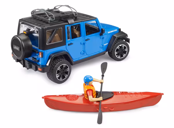 Wrangler Rubicon Jeep Unlimited avec kajak vue 4