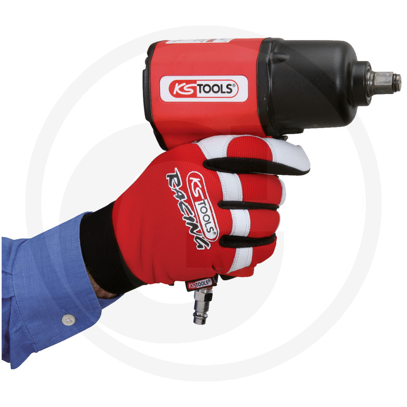 KS Tools Gants de mécanicien en cuir synthétique, L vue 2
