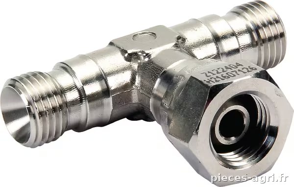 Raccord en T 1/2" BSP SS · réf. T08MMFSS