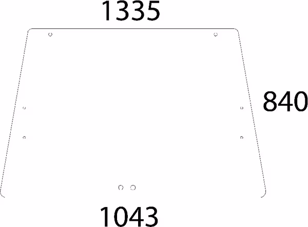 Vitre de cabine · réf. 04326218N