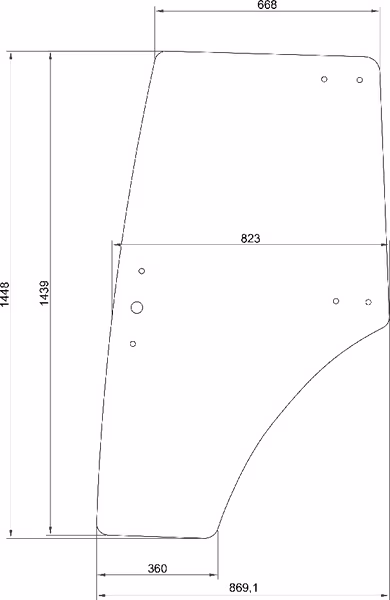 Vitre de porte gauche · réf. 5336909203N