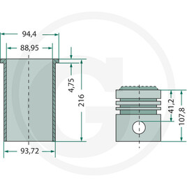 GRANIT Kit cylindrée complet · réf. 38015495
