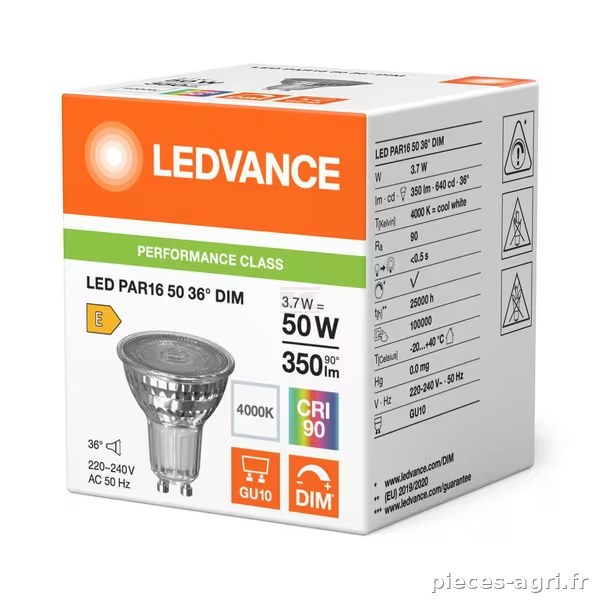 Lampe LED 3,7W 840 GU10 · réf. P1650D940G5