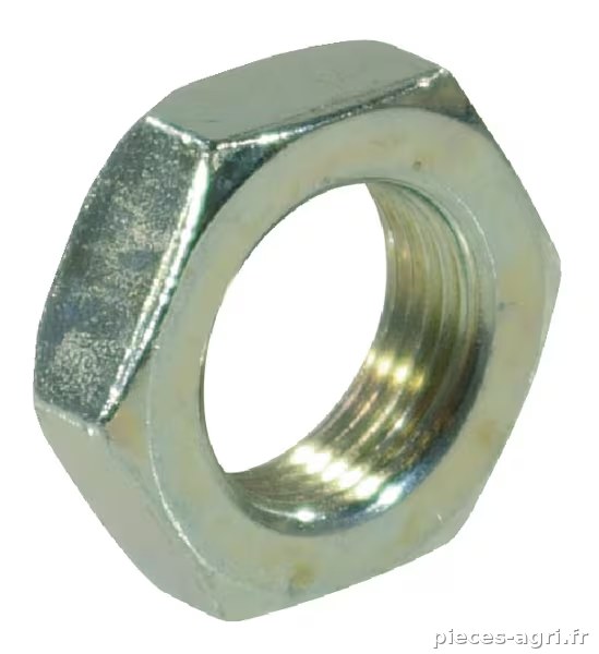 Écrou hexagonal bas DIN439 M12x1.25 acier zingué Classe 4 Kramp · réf. 439B12125
