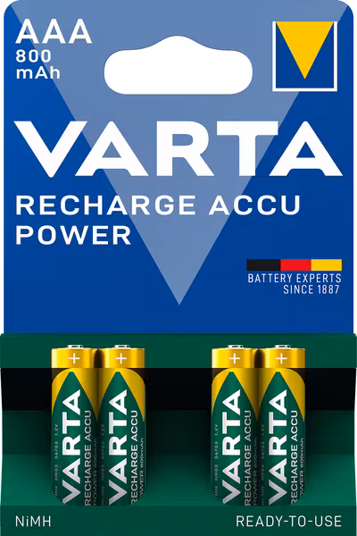 Pile rech. 1,2V 800 mAh AAA 4x · réf. VT56703
