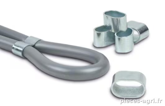 Pince à sertir pour câbles Ø 12 mm, zinguée  · réf. PL10890