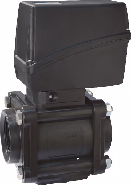 Vanne à boisseau sphérique électrique 2 voies 1"1/2F pos. · réf. 853T05A66