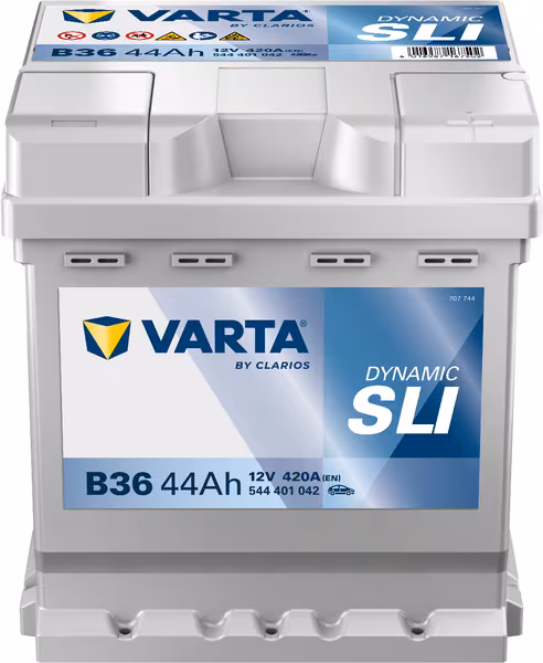 Batterie 12 V 44 Ah 420 A B36 VARTA Dynamic SLI · réf. 544401042