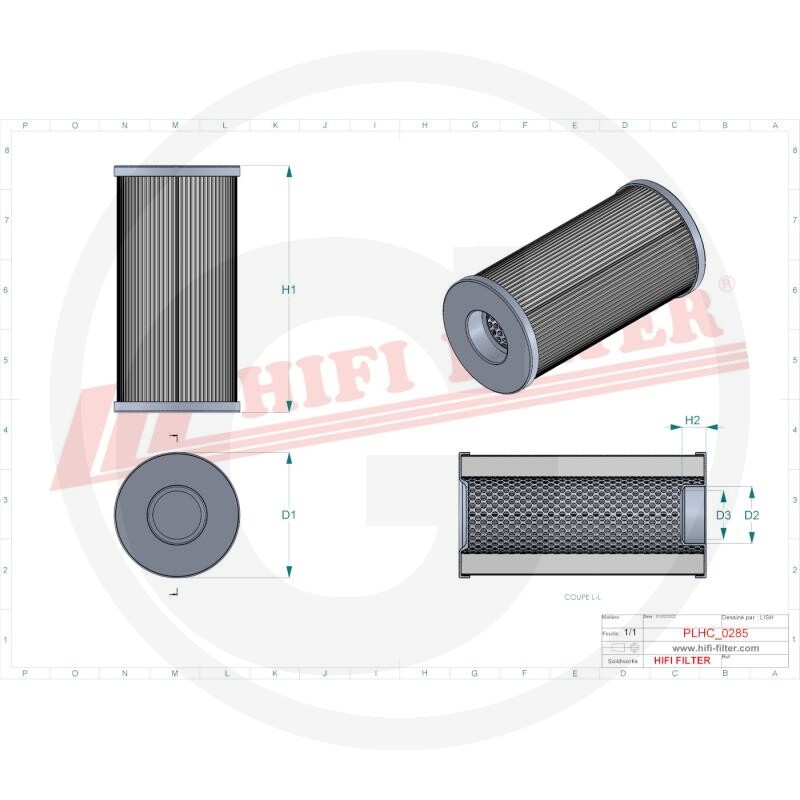 HIFI Filtre à huile hydraulique · réf. 5674408