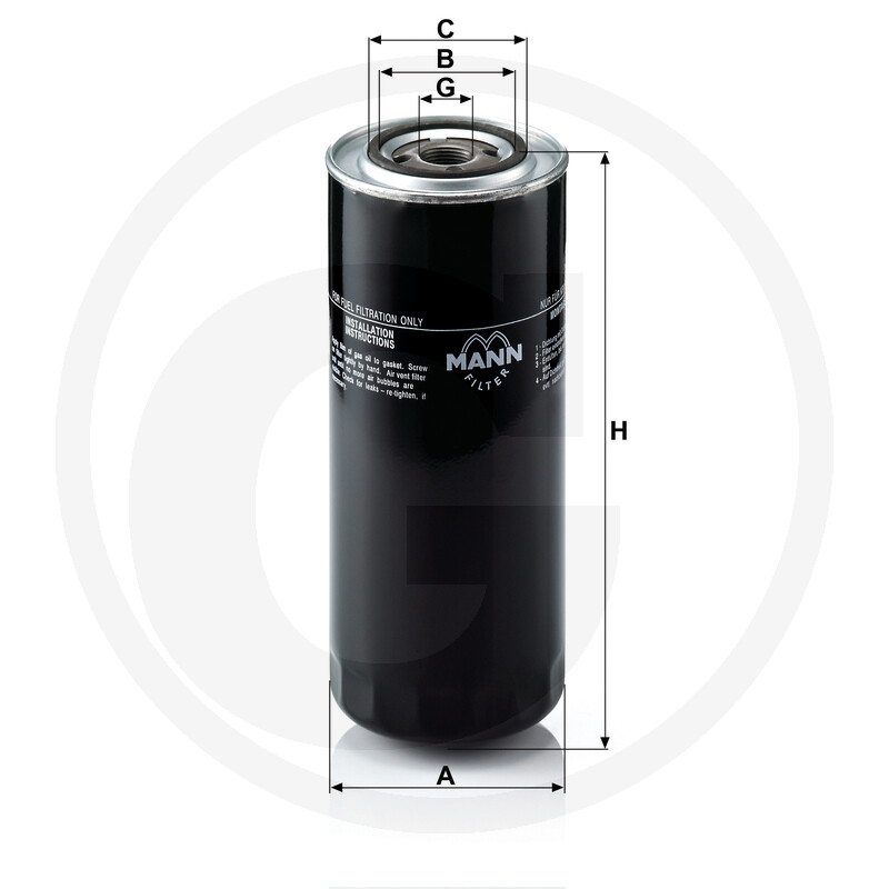 MANN FILTER Filtre à carburant vue 3