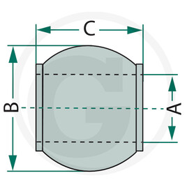 CBM Sphère pour barre de poussée · réf. 712C652