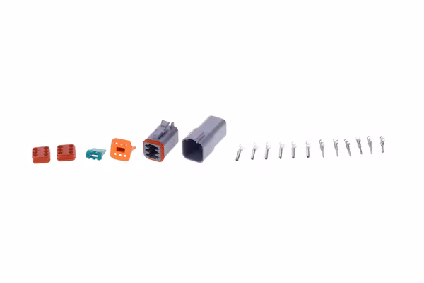 Jeu de connecteurs DT 6 fiches mâle + femelle · réf. DSDTPAIR6PKR
