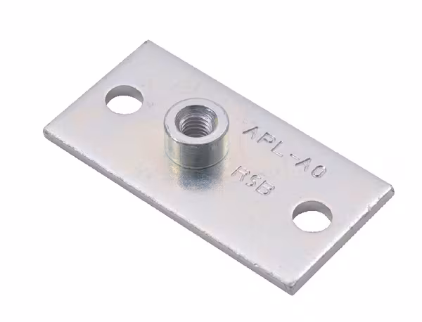 Plaque a visser simple vue 2