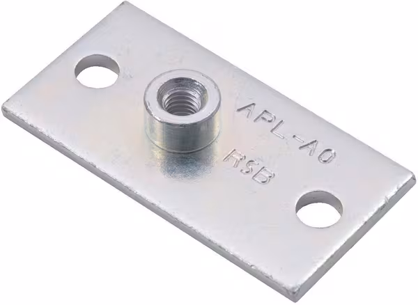 Plaque a visser simple vue 3