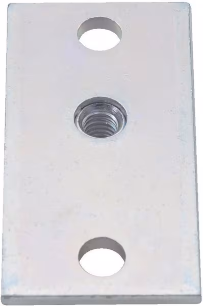 Plaque a visser simple vue 6