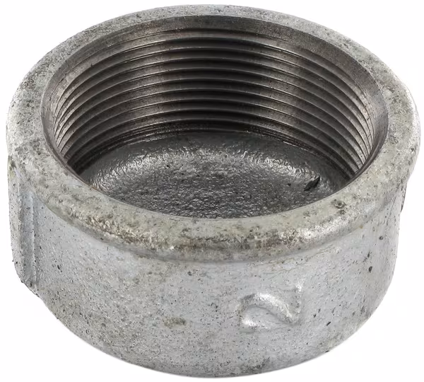 Bouchon ronde zingué fem. 2" · réf. FG3012