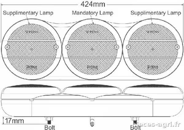 Feu arrière LED vue 3