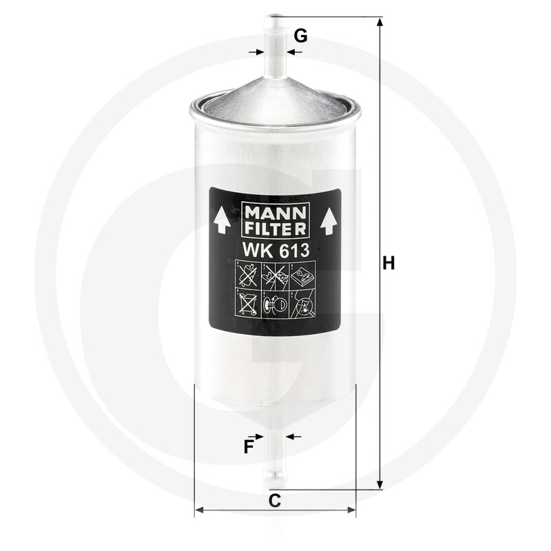 MANN FILTER Filtre à carburant vue 3