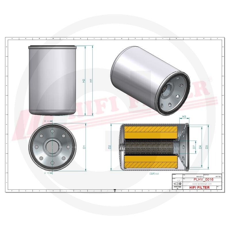 HIFI Filtre à huile hydraulique · réf. 5672104