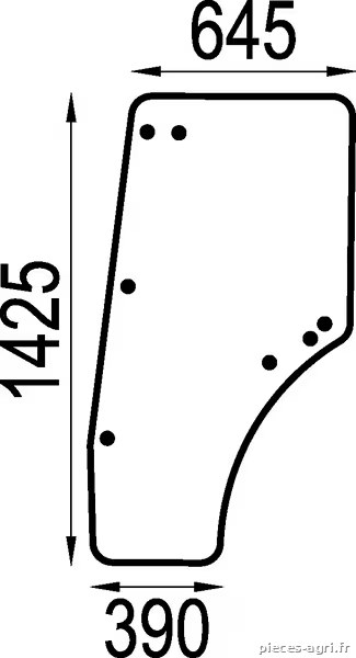 Vitre de porte vue 2