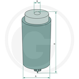 Fleetguard Préfiltre de carburant · réf. 739FS19814