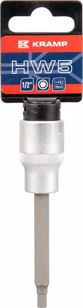 Douille de tournevis longue 1/2" Hex 5 mm vue 2