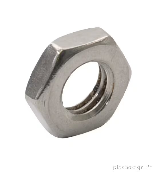 Écrou hexagonal bas DIN439 M24x3.00 acier inoxydable A2 Kramp · réf. 439B24RVSP001