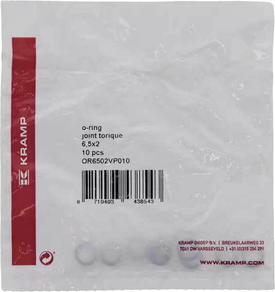 Joint torique 6,5x2 75 shore Viton 10x · réf. OR6502VP010