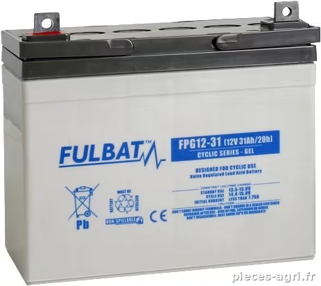 Batterie GEL 12 V 31 Ah · réf. FPG1231